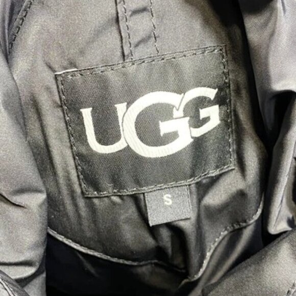 NEW UGG Womens Jacket Black Size S Kennedey Hooded Puffer Full Zip Polyester - Picture 7 of 12